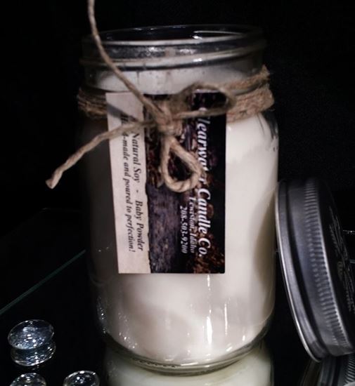 Country Collection - Baby Powder - 16oz Soy Canning Jar