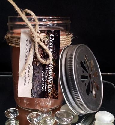 Country Collection - Cinnamon Buns - 8oz Soy Jelly Jar