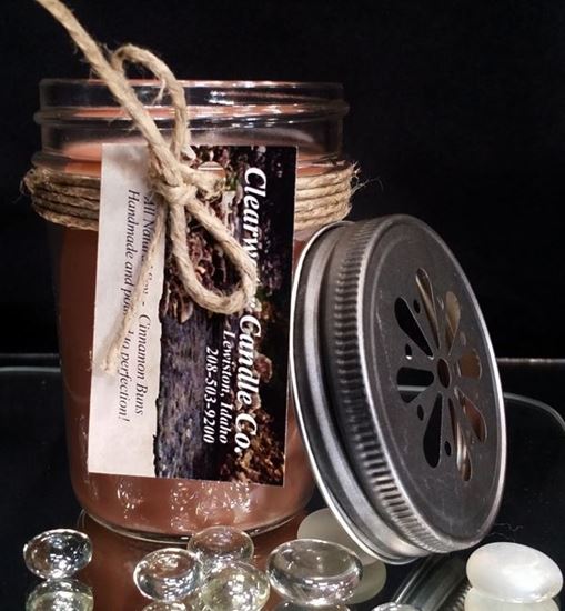 Country Collection - Cinnamon Buns - 8oz Soy Jelly Jar