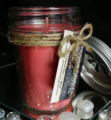 Country Collection - Rose - 8oz Soy Jelly Jar