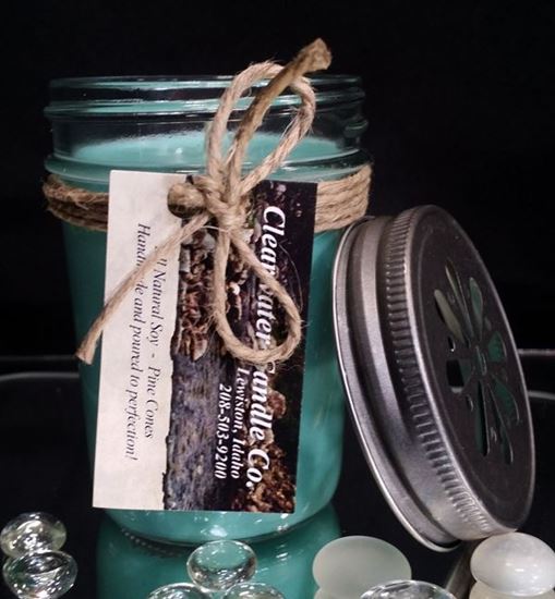 Country Collection - Pine Cones - 8oz Soy Jelly Jar