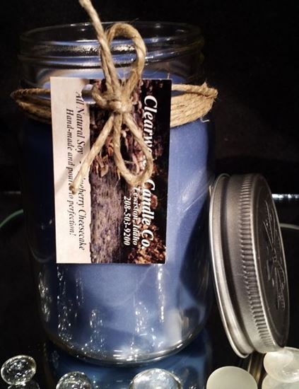 Country Collection - Blueberry Cheesecake - 16oz Soy Canning Jar